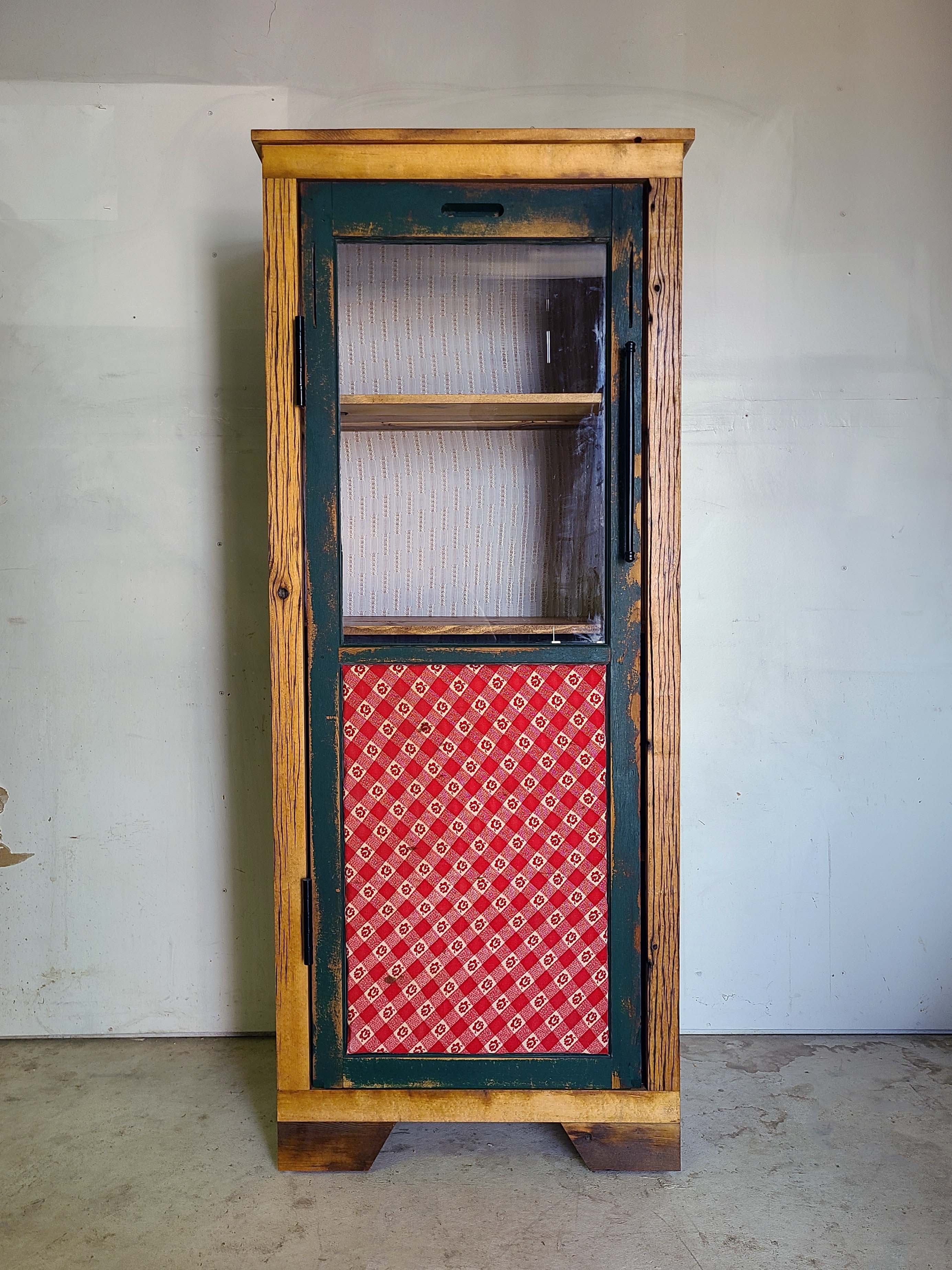 Rustic Farmhouse Barnwood Storage Cabinet