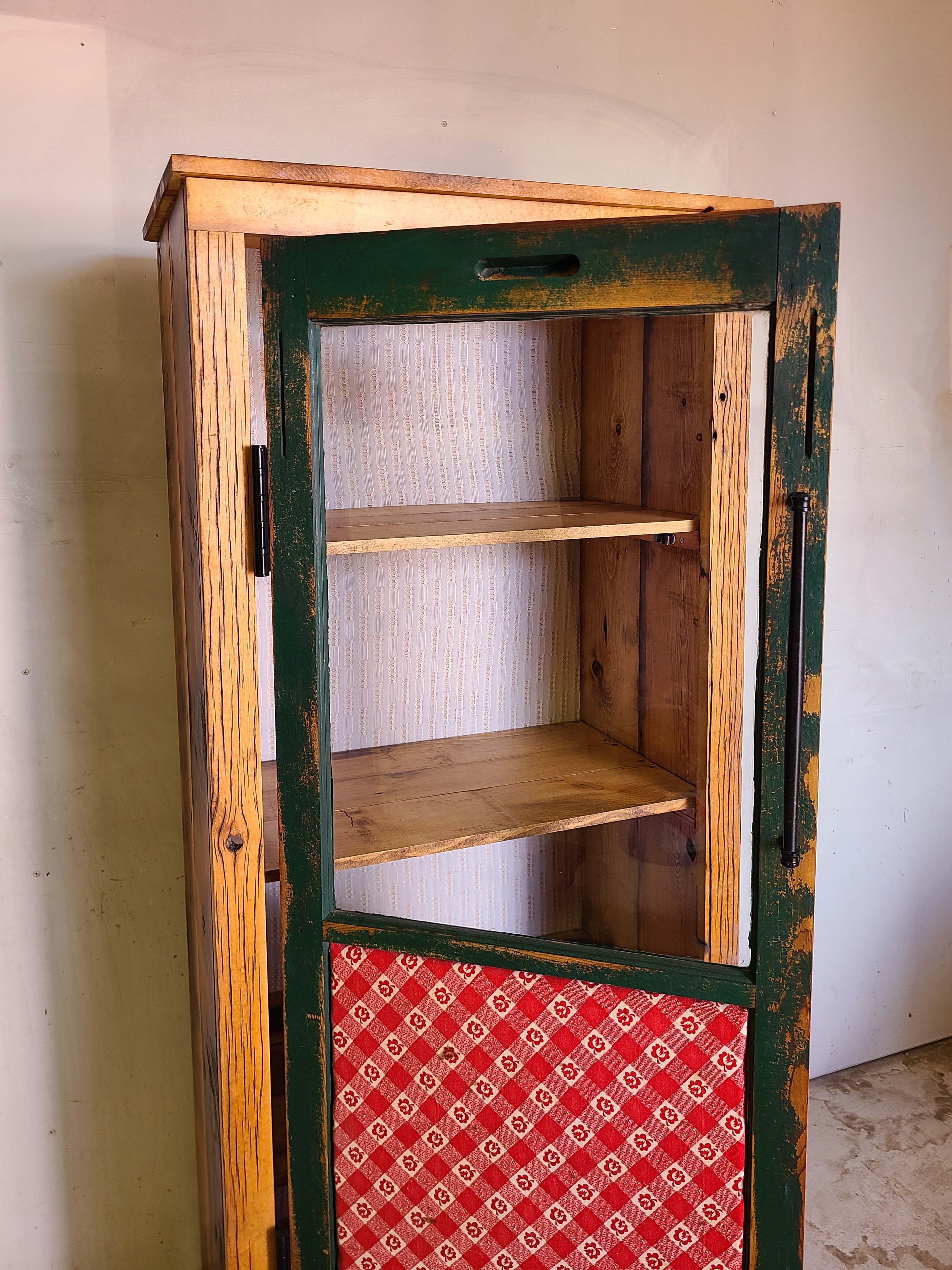 Rustic Farmhouse Barnwood Storage Cabinet