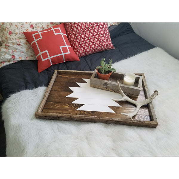 XL White Aztec Tray (Wholesale)