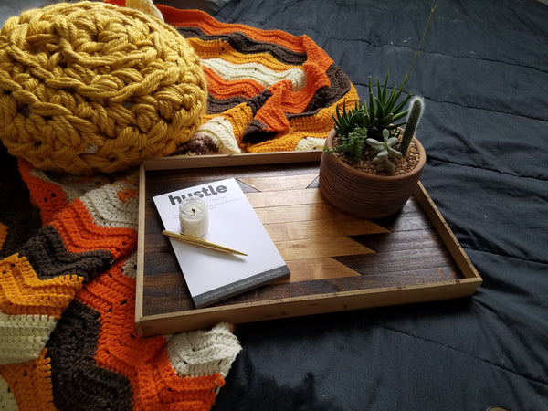 Natural Light Aztec Tray