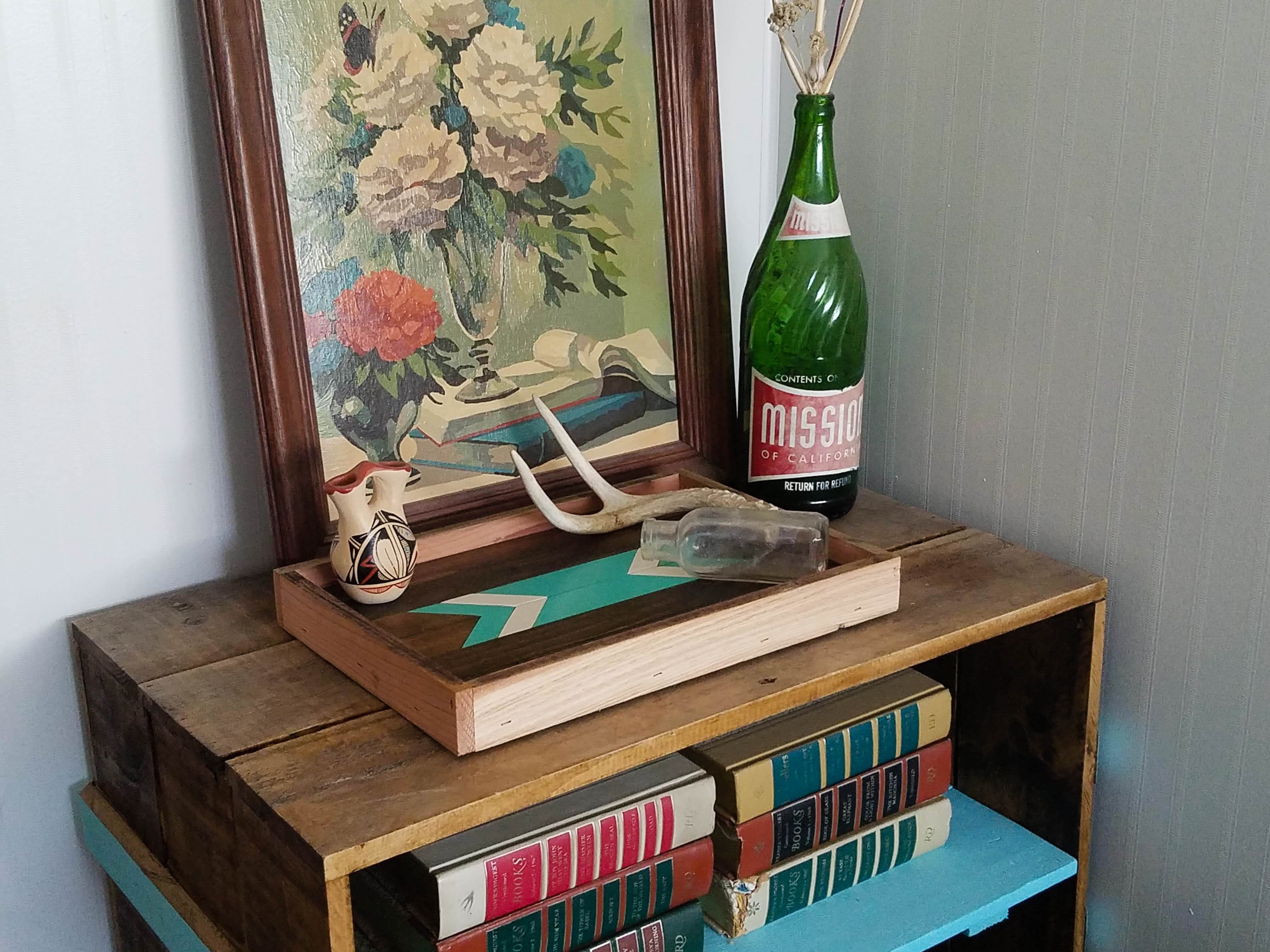 Turquoise Arrow Tray