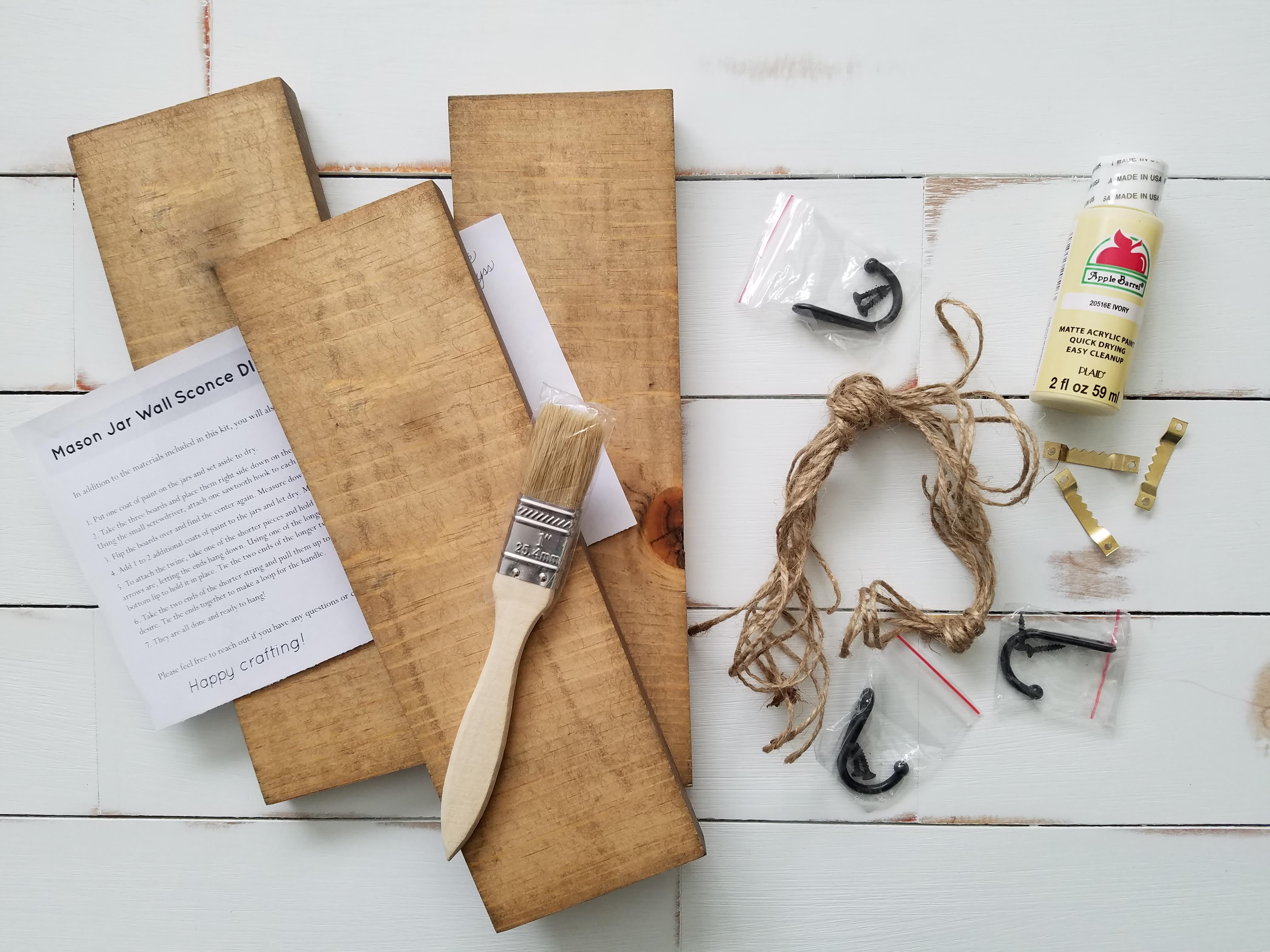 Mason Jar Wall Sconce DIY Kit (Wholesale)