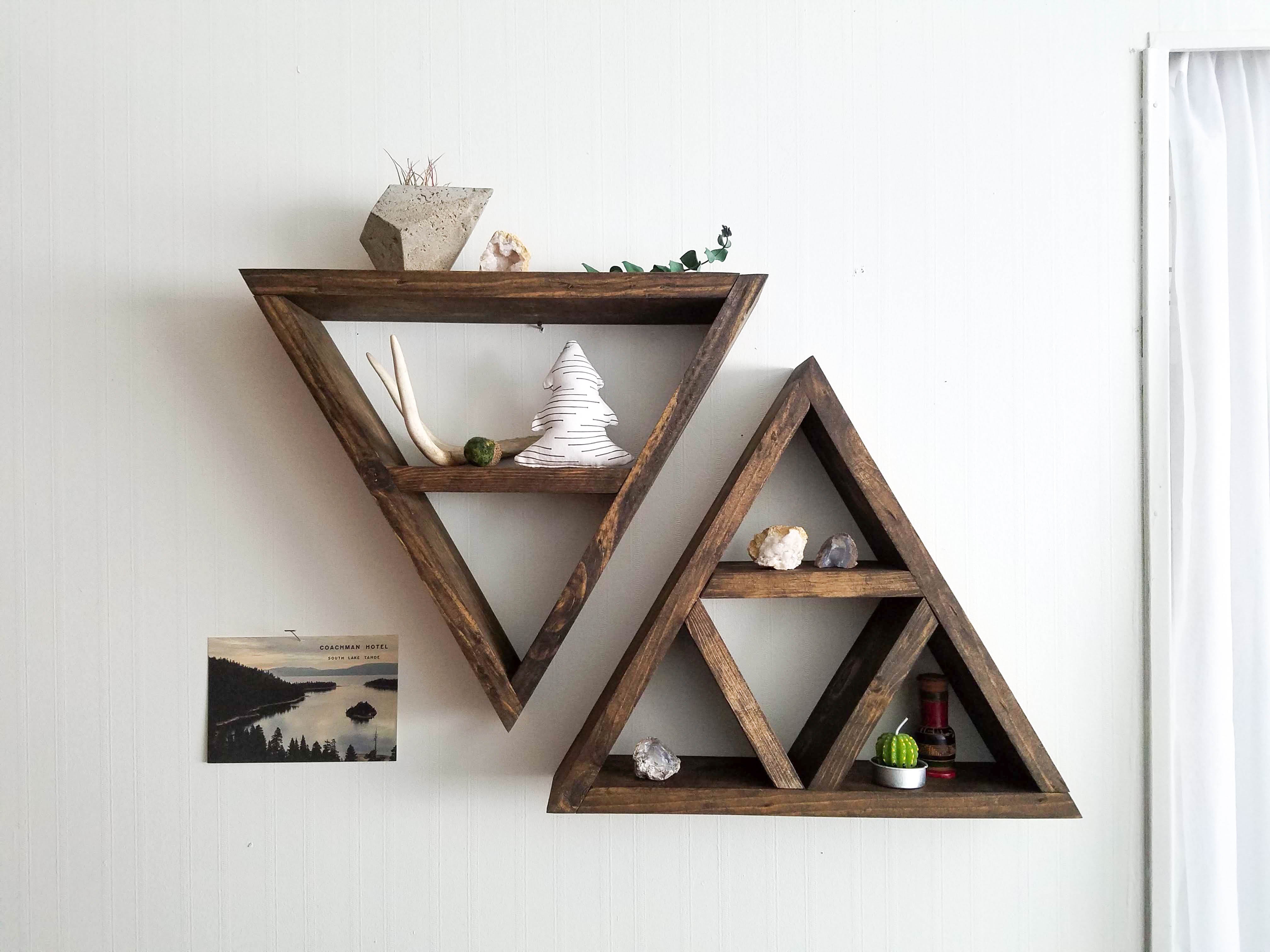 Triangle Shelf Pair