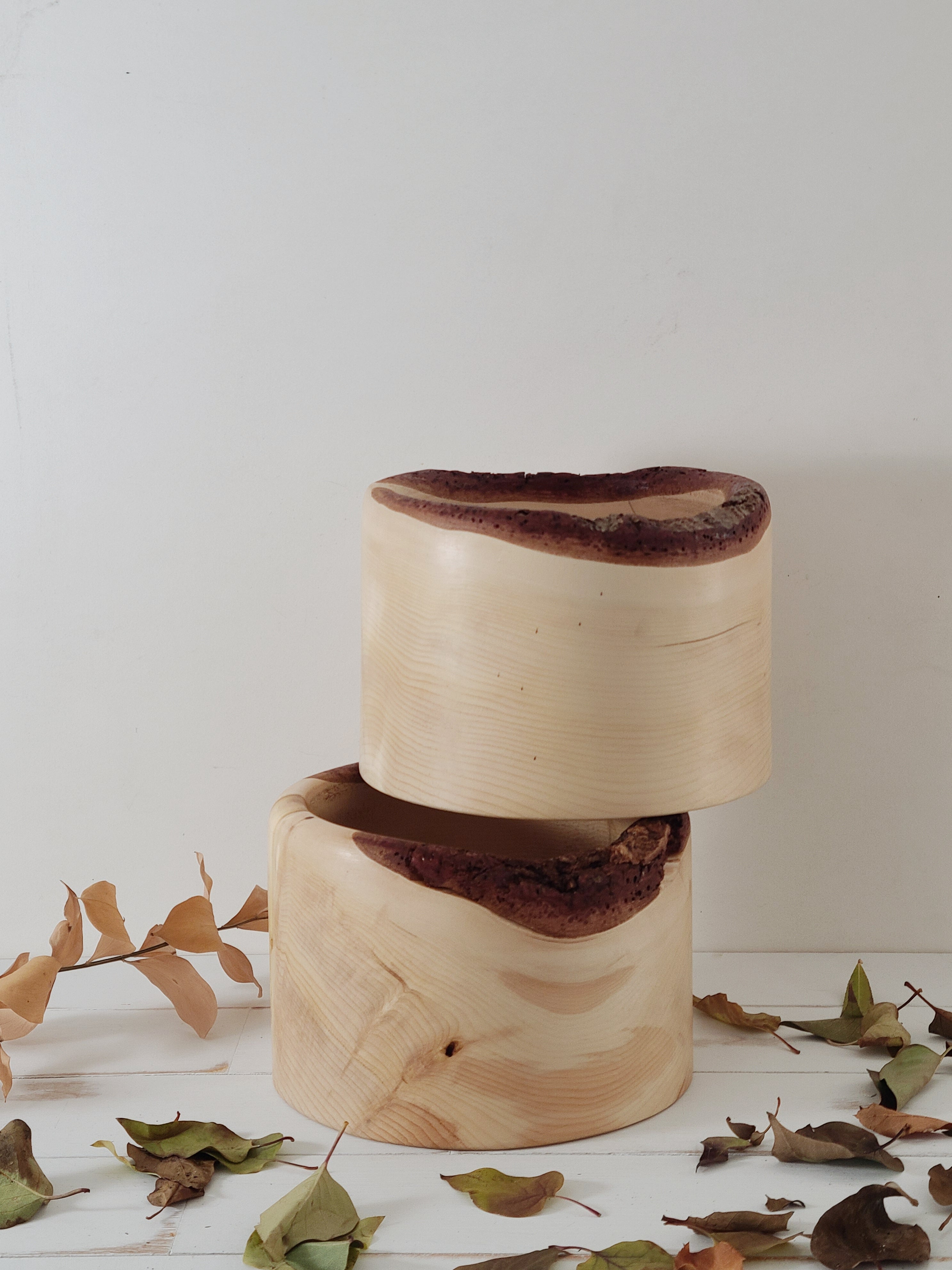 Wood Bowl Set of 2