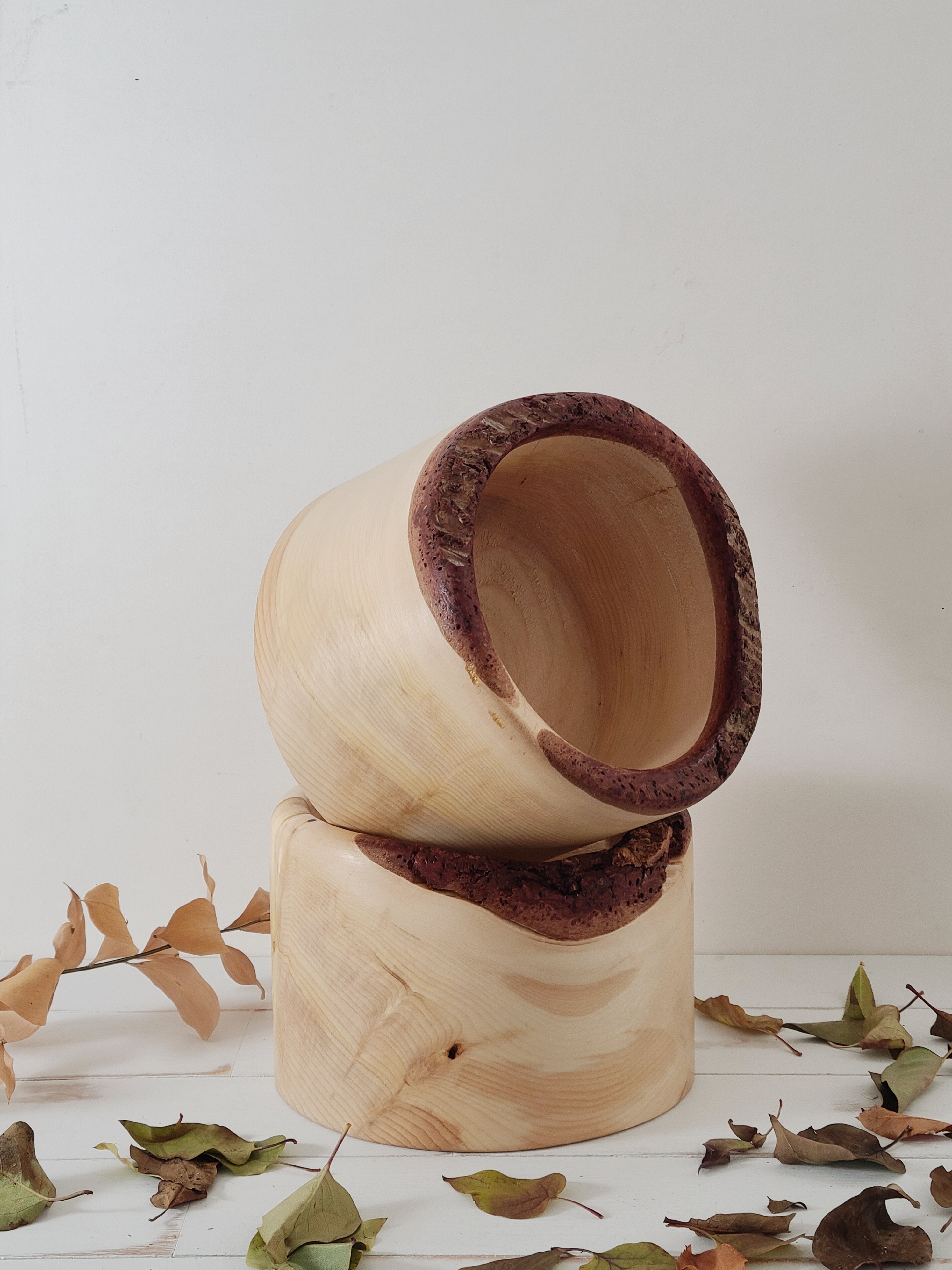 Wood Bowl Set of 2