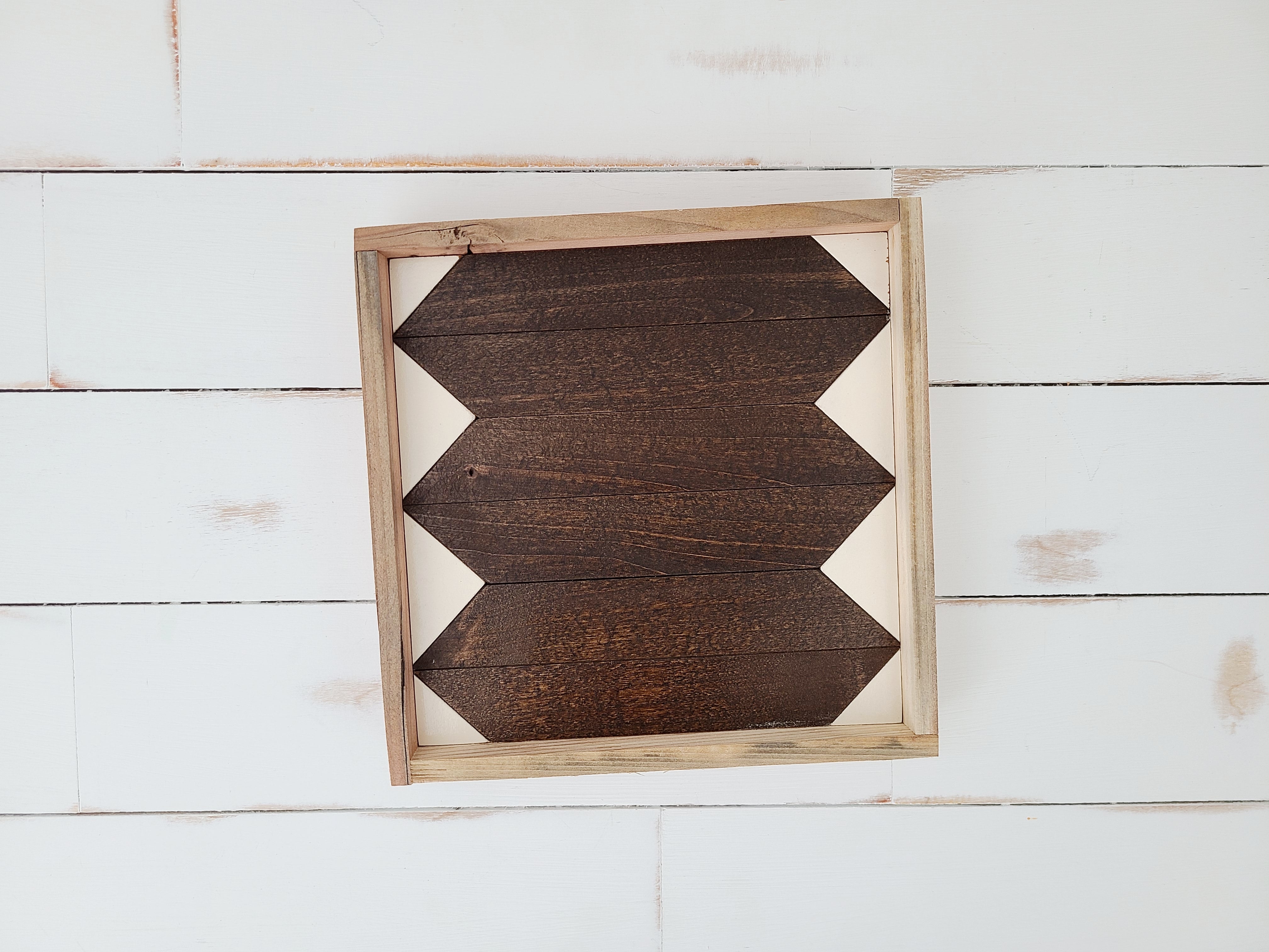 Southwest Square Tray in Brown