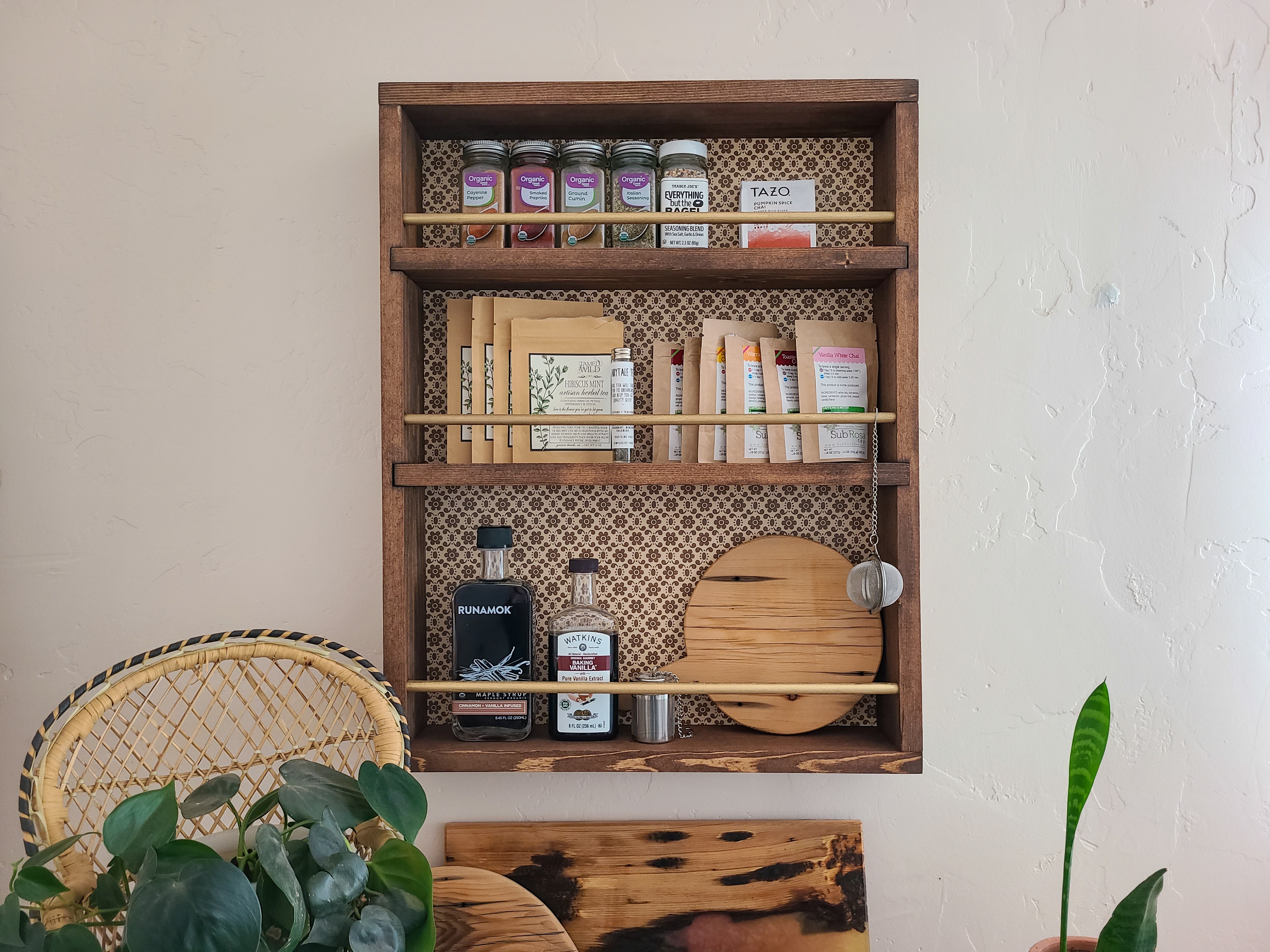 Wood Storage Shelf