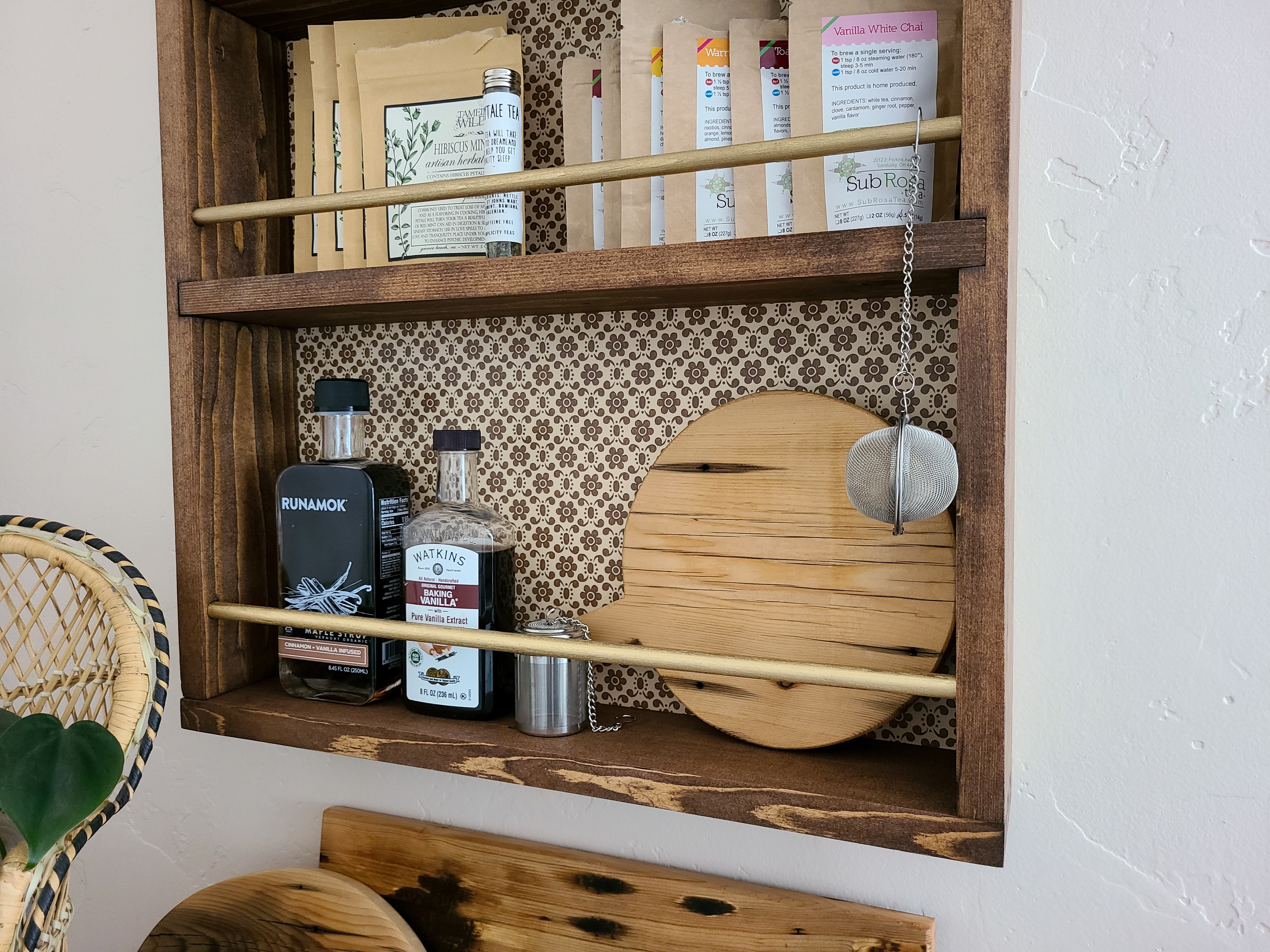 Wood Storage Shelf