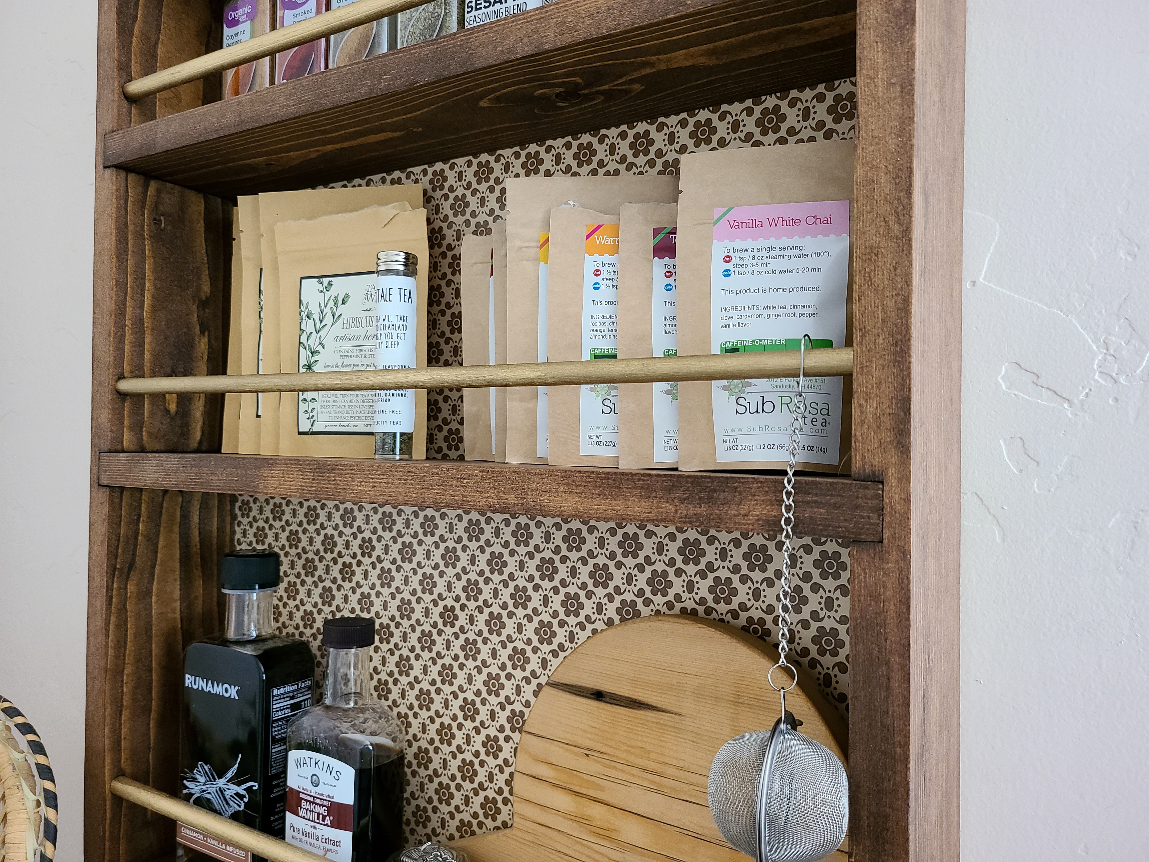 Wood Storage Shelf