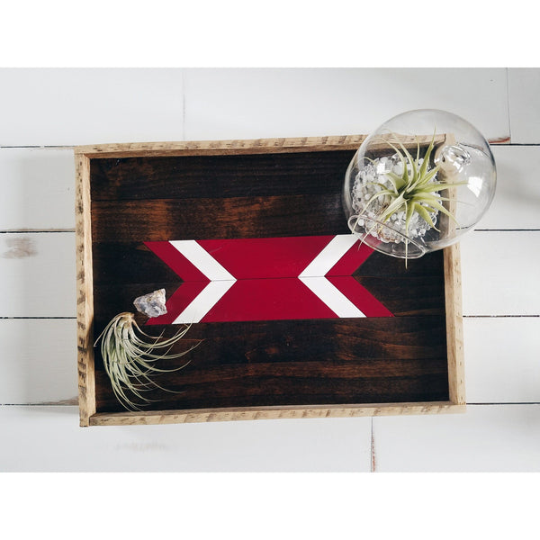 Maroon Arrow Tray (Wholesale)