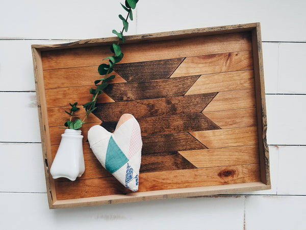 Natural Dark Aztec Tray (Wholesale)