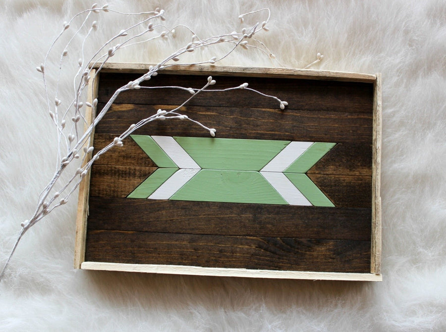 Seafoam Arrow Tray