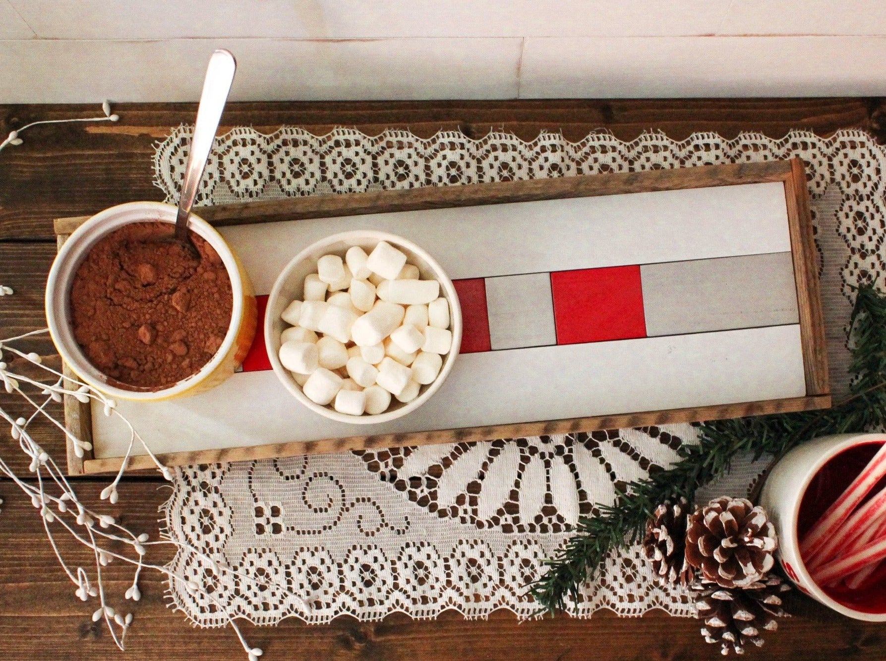 Red and Silver Tray