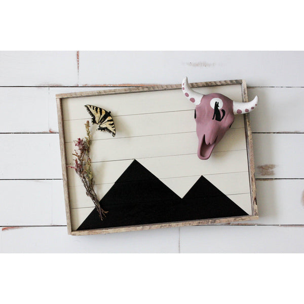 White and Black Mountain Tray (Wholesale)