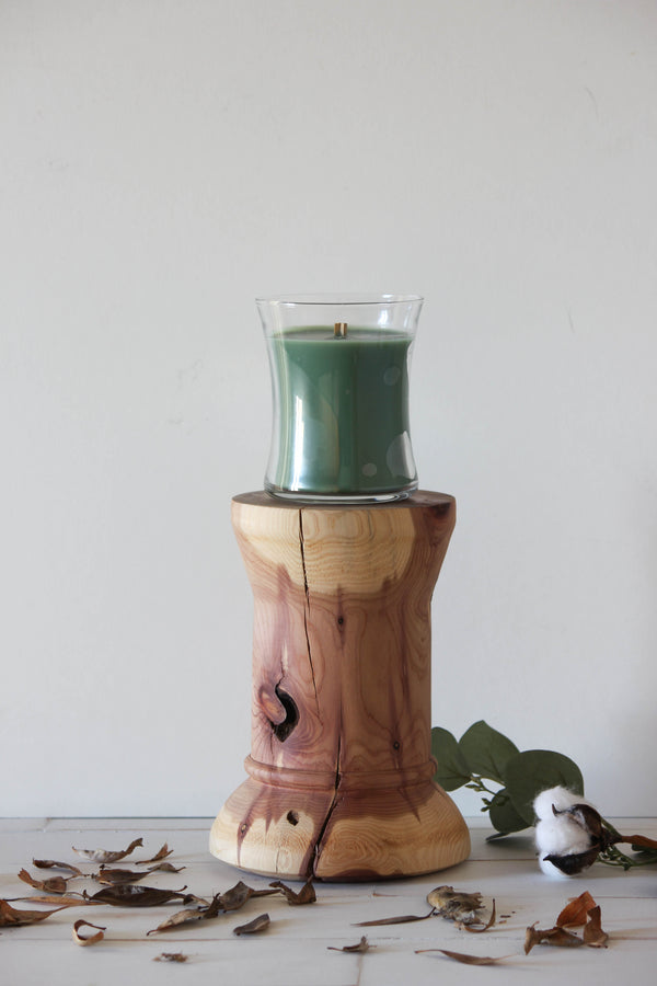 Wood Candlestick