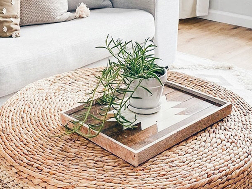 White Aztec Tray