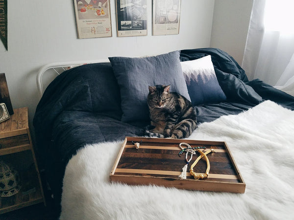 Gold Stripe Tray