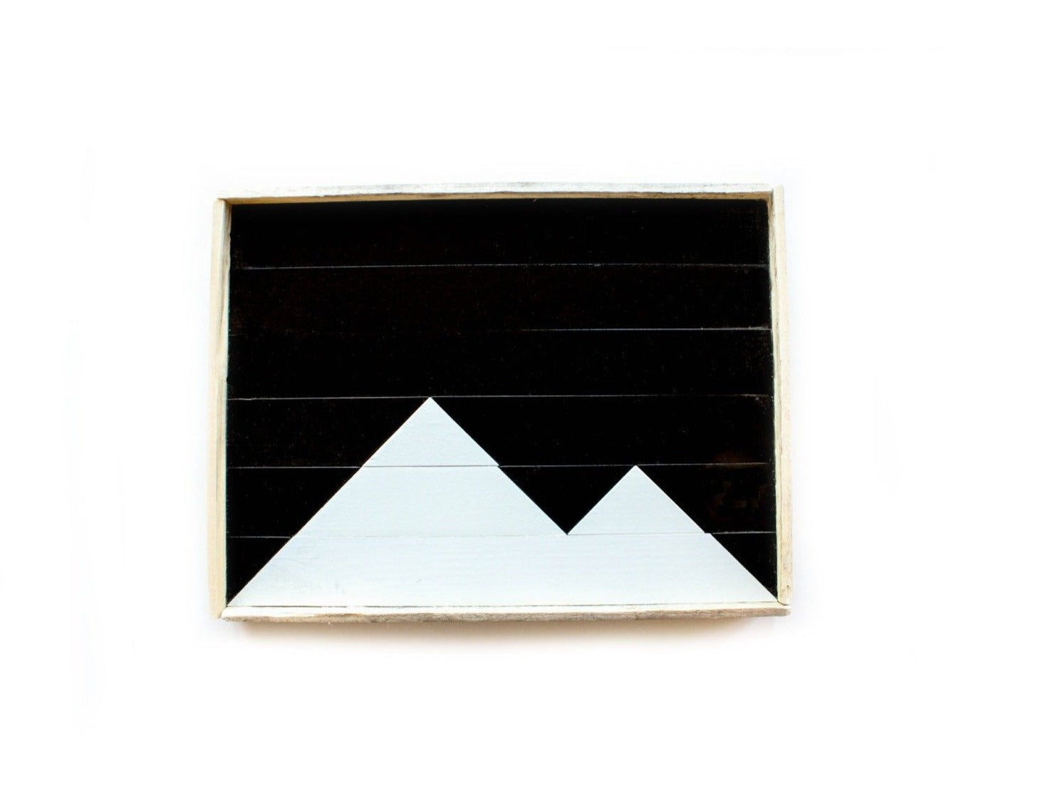 Black and White Mountain Tray