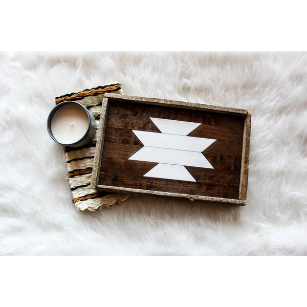 White Aztec Tray (Wholesale)